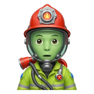Alien firefighter  sticker