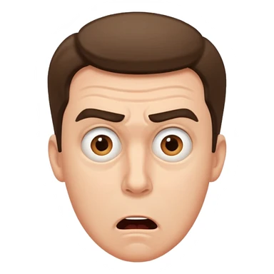 astonished man sticker