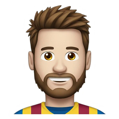 Messi avec un ballon sticker