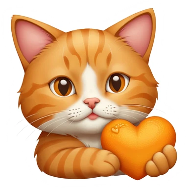 Cat sending love and kisses sticker