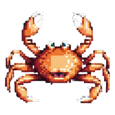 screaming crab sticker