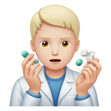 Pill popping  sticker