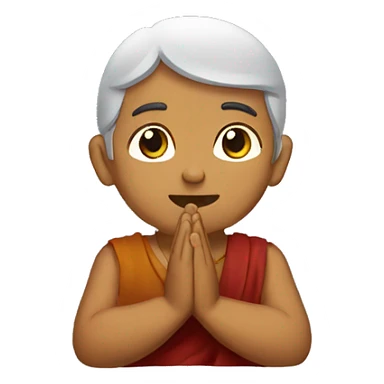 Desi indian people praying to god sticker