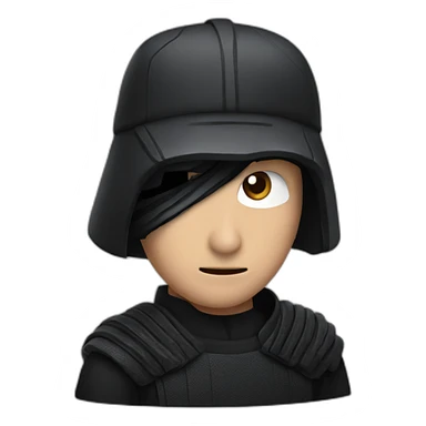 Kylo ren with a cap sticker