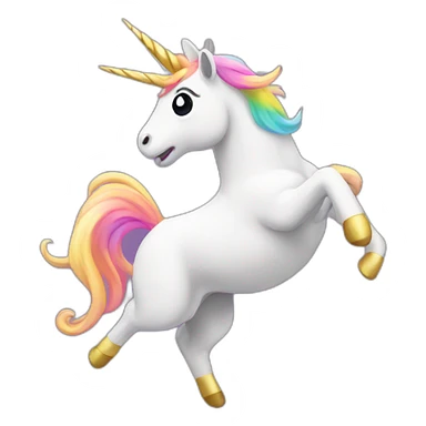 unicorn dancing sticker