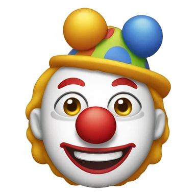 clown drole sticker