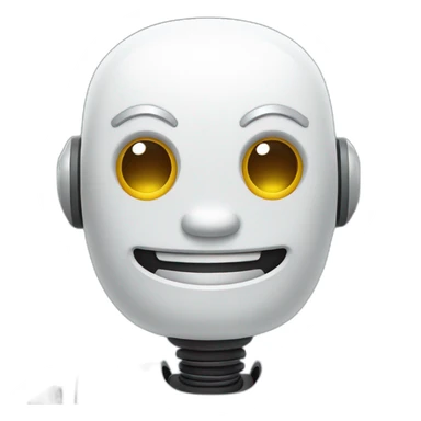 robot smiling sticker