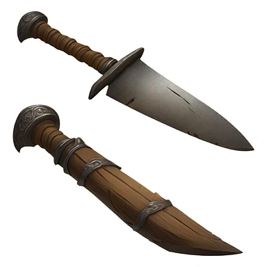 Broken Wooden sword sticker