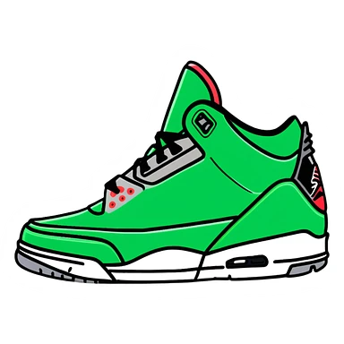 Air Jordan 3 Pine Green sneaker sticker