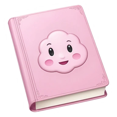 pink bookbook and fragance sticker