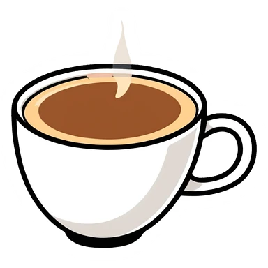 cup of coffee sticker