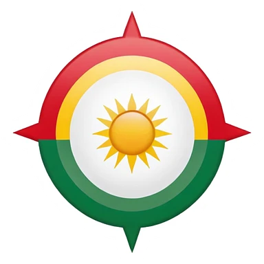 kurdistan flagge sticker