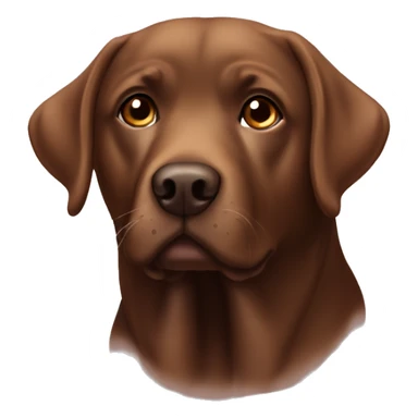 Chololade brown labrador little bit fat sticker