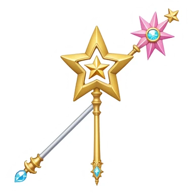 magical girl wand sticker