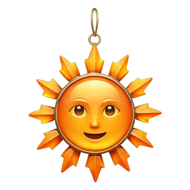 Hanging crustal sun sticker