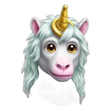 Monkey unicorn sticker