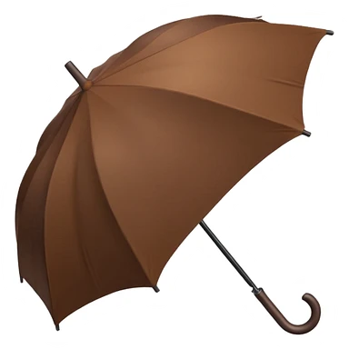 brown umbrella sticker