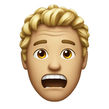 Apple emoji beat up sticker