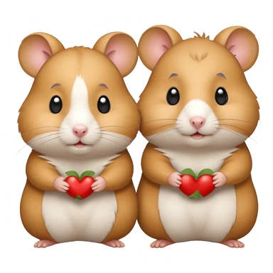 Hamster mommy and daddy sticker