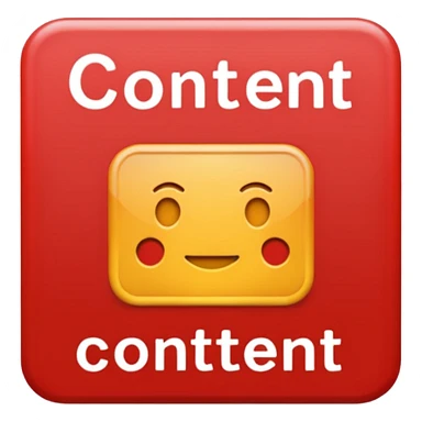 A label with the word CONTENT in red on it sticker