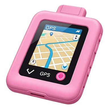pink gps sticker