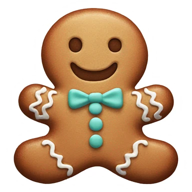 Pastel gingerbread man sticker