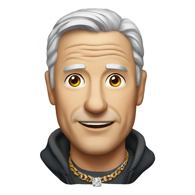 mature male jewelry portrait sticker