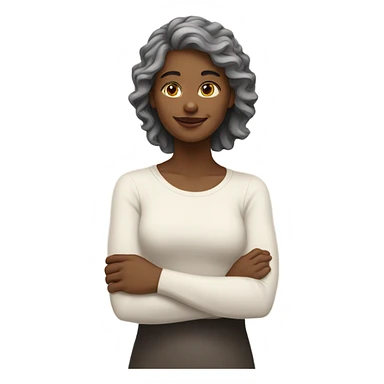 White lady loving sticker