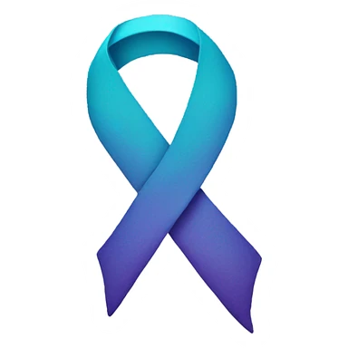 Suicide awareness ribbon sticker