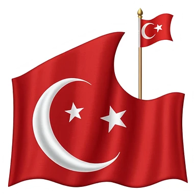 Turkish flag sticker