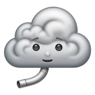 smoke coming out of a blunt sticker