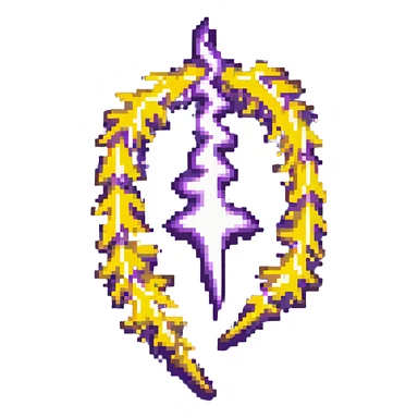 purple lightning bolt sticker