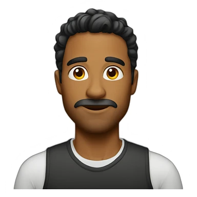 spicy brown man sticker