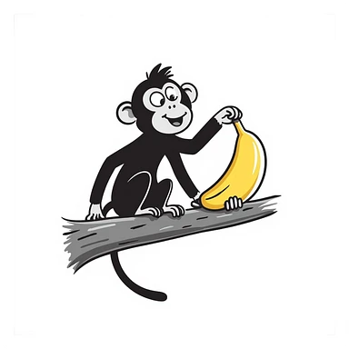 Monkey sticker