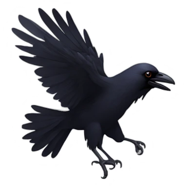 spinning raven sticker