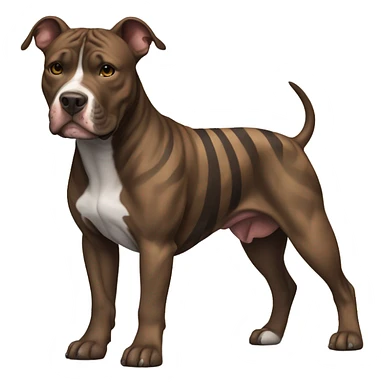 Brindle (no white) pitbull sticker