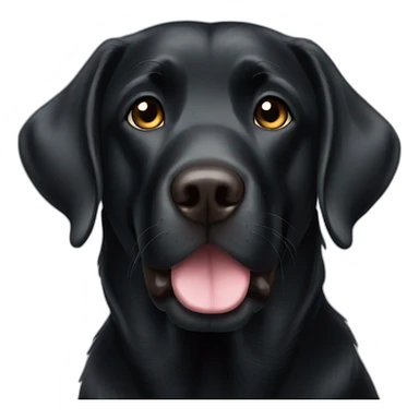 black labrador heart eyes sticker