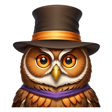Owl with magician’s hat
 sticker