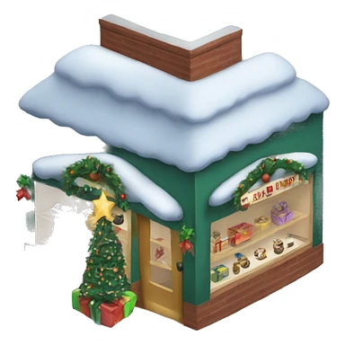 christmas gift store sticker