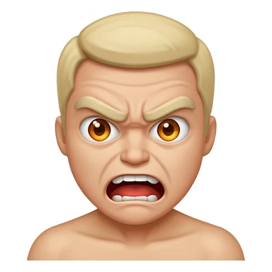 Angry and happy sticker