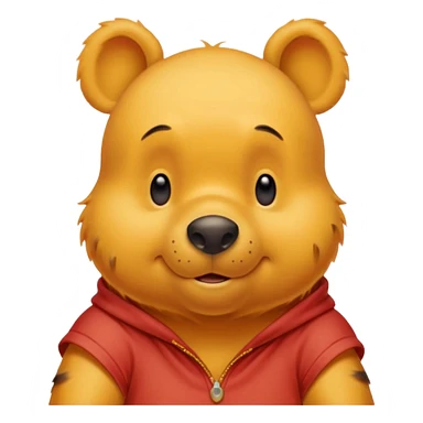 Winnie the Pooh saying “nobody is home” sticker