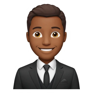 confident professional black male sticker