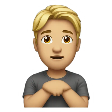 holding back tears sticker