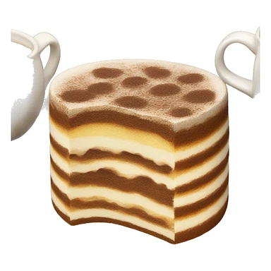 Authentic italian tiramisu sticker