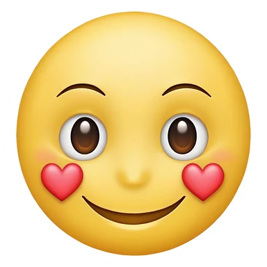 Smiley face with heart eyes  sticker