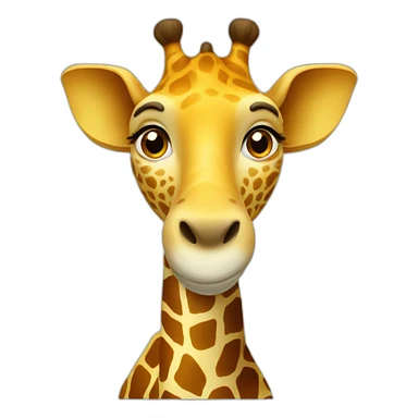 Girafe sur éléphant sticker