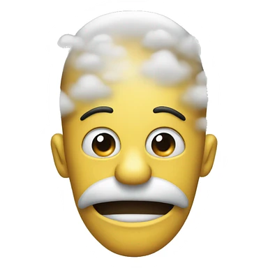 Steam coming out of ears sticker