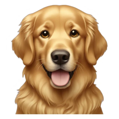 Golden retriever gold sticker
