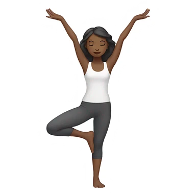 girl doing yoga sticker