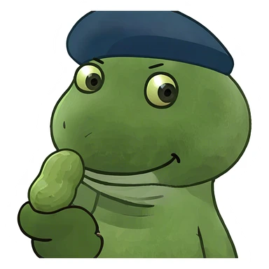 A peanut eating a peanut sticker